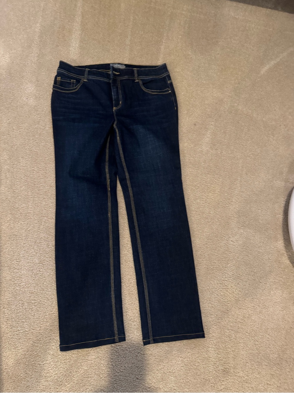 Chico's Dark Indigo Straight Leg Jeans